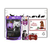 VETIQ Christmas Variety Gift Pack for Dogs & Puppies, Calming chews and vitality supplement paste