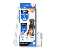 VETIQ Dental Care Kit Cat & Dog Enzymatic Toothpaste with 2 Brushes (70g)