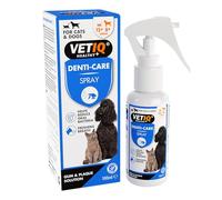 VETIQ Denti-Care Dental Spray for Dogs & Cats - No Brushing Required, Helps Reduce Oral Bacteria, Supports Gum Health, Freshens Breath with Pomegranate & Peppermint - 100ml
