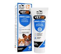 VETIQ Denti-Care Enzymatic Toothpaste for Cats & Dogs (70g) | Advanced Dental Care. Enzyme Cleans Teeth & Supports Gums. Treats Bad Breath & Plaque. No Rinsing Needed