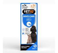 VETIQ Denti-Care Spray For Cats 12+ Weeks & Dogs 8+ Weeks, Toothpaste Alternative to Help Reduce Oral Bacteria & Freshens Breath, 100 ml (Pack of 1)
