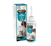 VETIQ Ear Cleaner Solution with Soft Flexi Applicator for Cats & Dogs,
