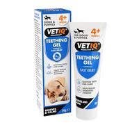 VETIQ Fast Pain Relief Teething Gel With Applicator, Relieves Irritation & Helps Reduce Unwanted Chewing For Dogs & Puppies 4+ Week, 50 g (Pack of 1)