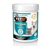 VETIQ Flea-Guard Granules For Cats 12+ Weeks & Dogs 8+ Weeks, Contains Yeast, Zinc, B Vitamins & Garlic a Natural Repellent to Keep Your Pet Free From Fleas, Ticks & Mosquitoes, 60 g (Pack of 1)
