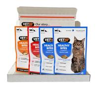 VETIQ Healthy Bites Cat Variety Treats for Cats & Kittens (84 Servings) | Crispy Cream-Filled Treats. Reduce Plaque & Tartar, Freshen Breath, Prevent Hairballs & Support Urinary Tract