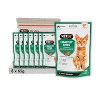 VETIQ Healthy Bites Growth Support Treats For Kittens 8+ Weeks, Contains Ingredients to Help Support Bone & Joint Development, 65 g (Pack of 8)