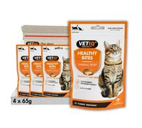VETIQ Healthy Bites Hairball Relief Treats For Cats & Kittens 12+ Weeks, Tasty Supplements to Help Prevent & Remove Hairballs, 65 g (Pack of