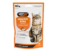 VETIQ Healthy Bites Hairball Relief Treats For Cats & Kittens 12+ Weeks, Tasty Supplements to Help Prevent & Remove Hairballs, 65 g (Pack of 8)