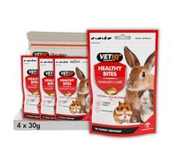 VETIQ Healthy Bites Immunity Care Treats For Small Animals With Echinacea to Help Support the Immune System & Prebiotic Fibre to Support a Healthy Digestion, 30 g (Pack of 4)