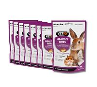 VETIQ Healthy Bites Nutri Booster Treats For Small Animals With Added Vitamins & Omega 3 & 6 Fatty Acids to Boost Well-Being, 30 g (Pack of 8)