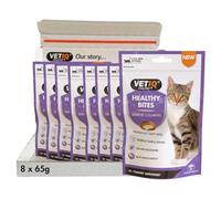 VETIQ Healthy Bites Serene Calming for Cats, Cat Calming Products for Stress and Separation Anxiety, Tasty Calming Cat Treats, High in Protein 65 g (Pack of 8)