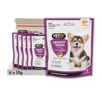 VETIQ Healthy Nutrition Boost Dog & Puppy Vitamin Treats (120 Servings) | Calcium for Teeth & Bones. Prebiotic Fibre Aids Digestion. Omega Fatty Acids for Skin & Coat. Under 4 Cals