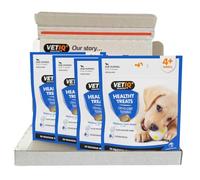 VETIQ Healthy Treats Denti-Care Teething For Puppies 4+ Weeks, Tasty Treats to Help Soothe Irritated Gums & Freshen Breath, 50 g (Pack of 4)