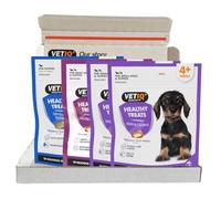VETIQ Healthy Treats For Puppies Variety Pack, Puppy Treats That Boosts Nutrition, Calms & Helps Teething with No Artificial Colours or Preservatives, 50 g (Pack of 4)