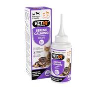 VETIQ Serene Calming Natural Solution Drops For Cats & Dogs, Helps With Separation Anxiety, Noise Phobias, Travel & Hyperactivity, 100 ml