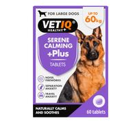VETIQ Serene Calming Plus+ Tablets For Large Dogs, Helps to Reduce Anx