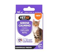 VETIQ Serene Calming Refill For Use With Portable Diffuser For Cats & Kittens, Help Calm, Relax, and Ease Separation Anxiety, Anxiousness or Hyperactivity, 6 ml Refill (Pack of 1)