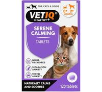 VetIQ Serene for Dogs and Cats - Calm Tablets (1-20kg) - Pack of 120