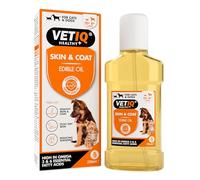 VETIQ Skin & Coat Edible Oil For Cats & Dogs, Grooming Supplement Helps With Healthy Skin & Coat, Itchy Dry Skin and Reduces Shedding, 250 ml (Pack of 1)