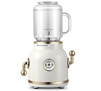 Vetitkima Retro Blender Set, BPA-Free Mini Juicer for Smoothies and Milkshakes with Travel Bottle, 1.89L, 300W, White