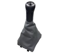 VETJMUA Car Gear Shift Knob 6QI711113 for VW for Polo 9N 9N2 2002-2009 Car Hand Speed Gear Shift Knob Shifter Lever Collar Case Cover(6 Speed Black Gray)