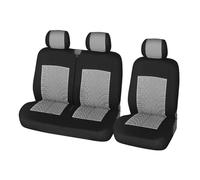 VETJMUA Car Seat Covers For VW For Crafter, LT, T4, T5 For Golf 3 2+1 Van Seat Covers Universal Fit Single Driver And Double Passenger Seat Seat Cover(3-Seater GRAY)
