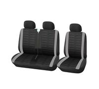 VETJMUA Car Seat Covers For VW For Crafter, LT, T4, T5 For Golf 3 2+1 Van Seat Covers Universal Fit Single Driver And Double Passenger Seat Seat Cover(A 3-Seater GRAY)