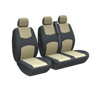 VETJMUA Car Seat Covers For VW For Crafter, LT, T4, T5 For Golf 3 2+1 Van Seat Covers Universal Fit Single Driver And Double Passenger Seat Seat Cover(3-Seater BEIGE)