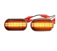 VETJMUA Dynamic Turn Signal Light For VW Up For Caddy T5 For Jetta For Golf 3 4 For Fox For Beetle For Lupo Led Dynamic Side Marker Turn Signal Light(Smoked black A)