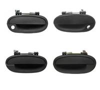 VETJMUA Exterior Handle for Daewoo for Kalos 2003-2006 Exterior Black Door Handles Set of 4 Matte Compatible with Left and Right Doors 96541632 Outside Door Handle(Set)