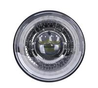 VETJMUA Front Headlight For Jeep For Wrangler CJ-8 CJ-7 7" Led Car Motorcycle Headlight H4 Headlamp DRL Halo Amber Turn Light Car Head light(Sliver)