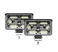 VETJMUA Headlamp Assembly 3/4/5 Inch ED Light Bar Off Road Spotlight Work LED Running Headlight For Truck Tractor 4X4 Boat 12v 24v Fog Lamp Headlight Assembly(2pcs 4inch 130W)