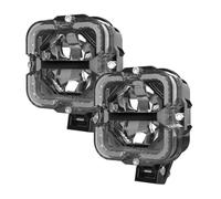 VETJMUA Headlamp Assembly Led Work Spotlights 24V 12V Headlights Amber DRL Driving Fog Lights For Truck Car Off Road ATV SUV UAZ Headlight Assembly(1pair B)