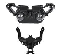 VETJMUA Lights For YZF R1 For YZFR1 2009 2010 2011 Motorcycle Front Headlight Lamp Assembly Upper Fairing Stay Bracket Motorbike Front Headlamp(With Bracket)