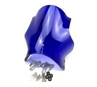 VETJMUA Motorcycle Windshield For Suzuki For Bandit For GSF 600 1200 GS500 For GSX1100G VX800 Round Lights Street Motorcycle Bike Windscreen Screen Glass Windshield Motorcycle(Blue)