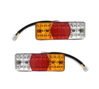 VETJMUA Tail Light 3 Color Led Rear Spoiler Light For Universal Car With Turn Signal Reverse Brake Warning Tail Light Stop Signal Lamps Taillights