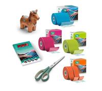VetkinTape Canine Introductory Offer | Canine Kinesiology Tape | Dog Taping Book | 3 Rolls Veterinary Kinesiology Tape | Premium Scissor