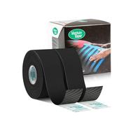 VetkinTape® Veterinary Kinesiology Tape Black | kinesiology Tape For Horses & Dogs | Equine & Canine Kinesiotape | Latex Free and TÜV Quality Mark Certified Ktape | 3cm-5m | Pack of 2 Rolls