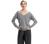 VETLURY 100% Merino Wool Reversible V & U Neck Jumper for Women UK | Lightweight,2-Way,Off-Shoulder,Sweater,Top,Knitwear,Fine-Knit,Casual,Oversized,Long-Sleeve,Soft,Autumn,Winter