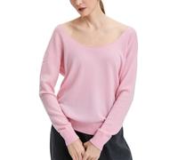 VETLURY 100% Merino Wool Reversible V & U Neck Jumper for Women UK | Lightweight,2-Way,Off-Shoulder,Sweater,Top,Knitwear,Fine-Knit,Casual,Oversized,Long-Sleeve,Soft,Autumn,Winter