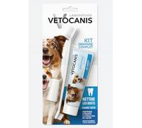 Vetocanis Bio00068 Dental Care Kit for Dogs with Toothbrush, Toothpaste and Massage Brush, Flavor Biscuit