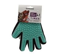 Vetocanis | Dog and Cat Grooming Glove | 4 in 1 Action - Brushing, Massage, Bath and Hair Recovery | Silicone Cat and Dog Brush Glove Suitable for All Coat Sizes