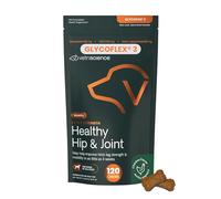 VetriScience Extra Strength Healthy Hip & Joint Chews, GlycoFlex Glucosamine & Green-Lipped Mussel Joint Support Supplement for Dogs, Promote Mobility & Soothe Joint Discomfort, Chicken, 120 Count