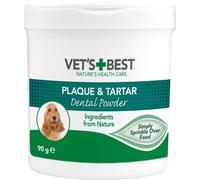 Vet's Best Natural Dental Powder for Dogs | Clean Teeth and Fresh Breath - 90g