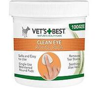Vets Best Clean Eye Round Pads (100 pads In a Tub) (One Size) (White)