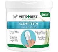 Vets Best Clean Teeth Finger Pads for Dogs 50 pads