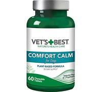 Vet's Best Comfort Calm Calming Dog Supplements | Dog Calming Aid | Promotes Relaxation and Balanced Behaviour | 60 Chewable Tablets