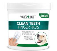 Vets Best Clean Teeth Finger Pads for Dogs 50 pads