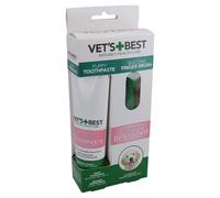 Vets Best Dental Care Set for Puppies, Finger Brush+Toothpaste 100 g