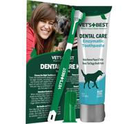 Vet's Best Dental Gel Toothpaste and Toothbrush Kit for Dogs